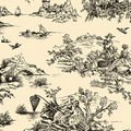 All Occasion Black Toile Wrapping Tissue (20"x30")